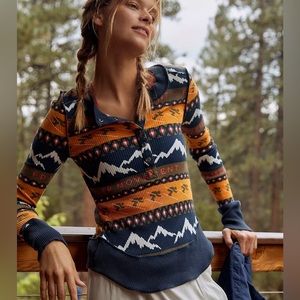 Free People Rally Printed Layer Aspen